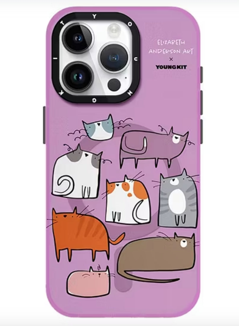 เคส Youngkit Kitty iPhone 15 Purple