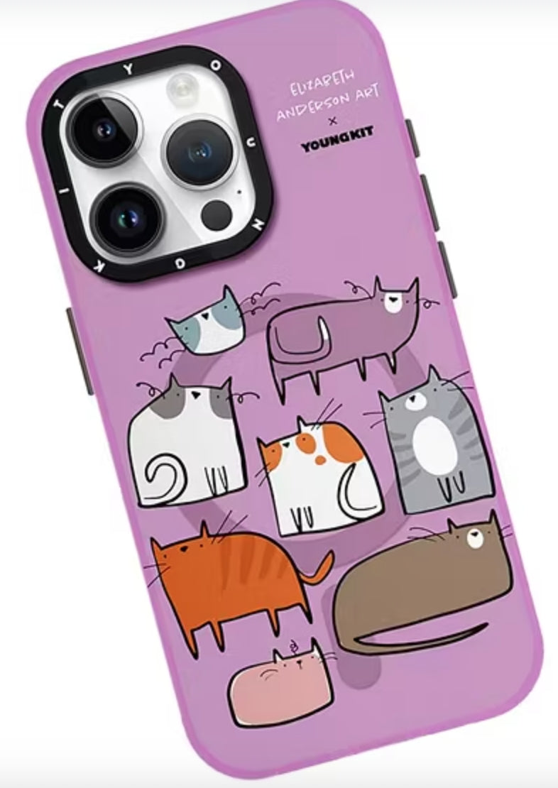 เคส Youngkit Kitty iPhone 15 Purple