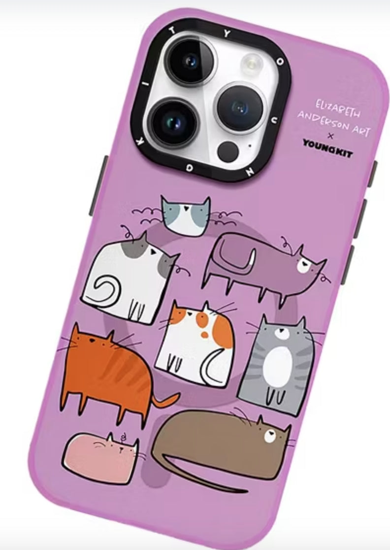 เคส Youngkit Kitty iPhone 15 Purple