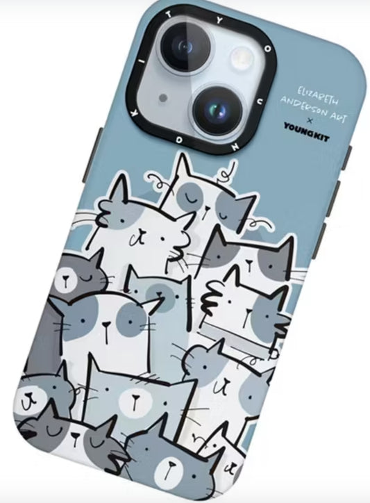 เคส Youngkit Kitty iPhone 15 Pro Max Grey