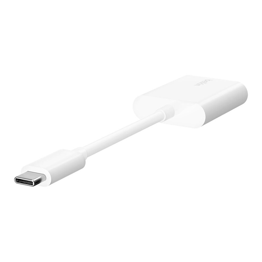 อะแดปเตอร์ Belkin USB-C TO USB-C Audio+USB-C Charger Adapter 60W White