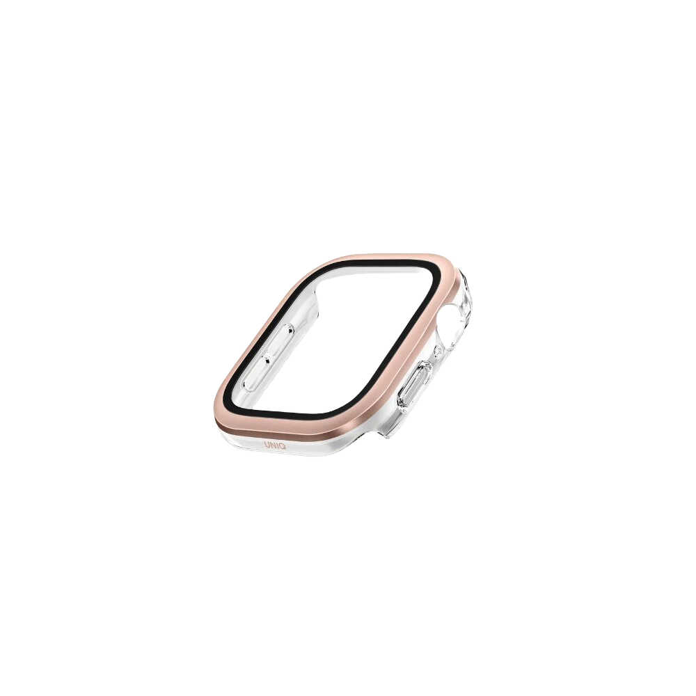 เคส Uniq Apple Watch S10 (46mm) Voute Tempered Glass Screen Rose Gold