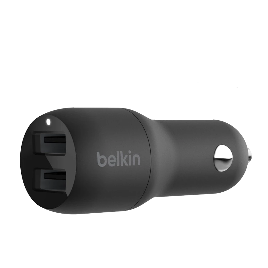 ที่ชาร์จในรถยนต์ Belkin Dual 24W 1 USB-A Black