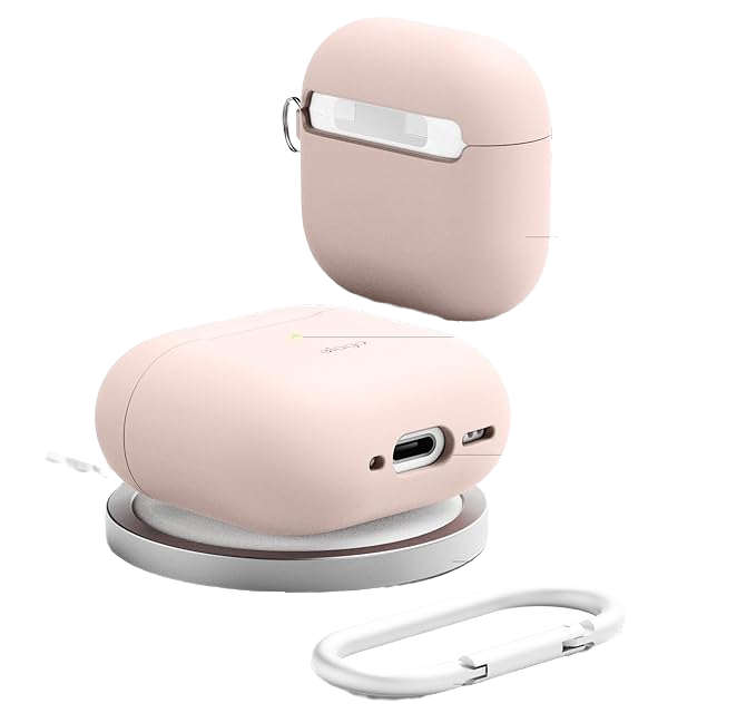 เคส Elago Silicone Hang Case AirPods 4 Sand Pink