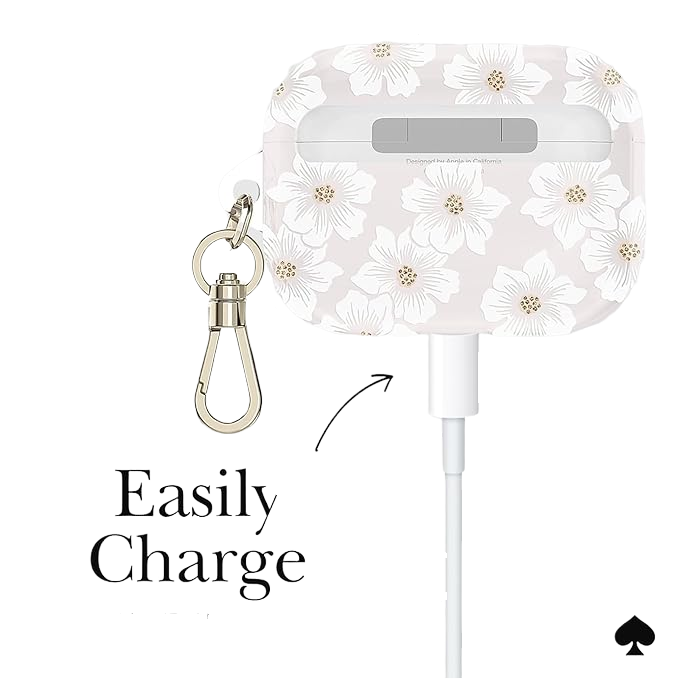 เคส Kate Spade New York Protective AirPods Pro 1/2 Hollyhock Cream