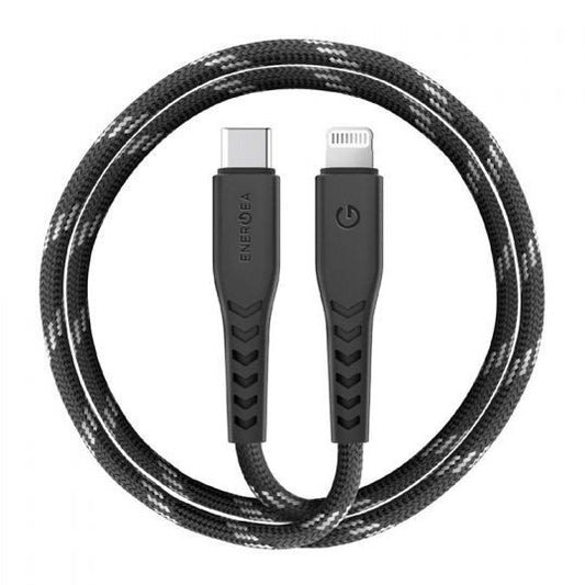 Energea Cable Nyloflex USB2.0 USB-A To USB-C 5A 1.5M-Black