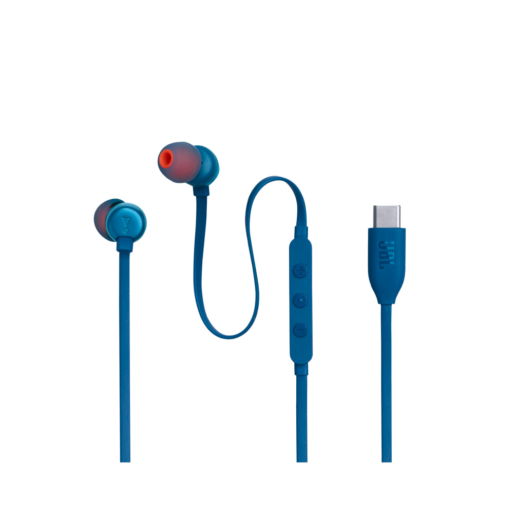 JBL Tune 310C USB | Wired Hi-Res In-Ear Headphones Blue