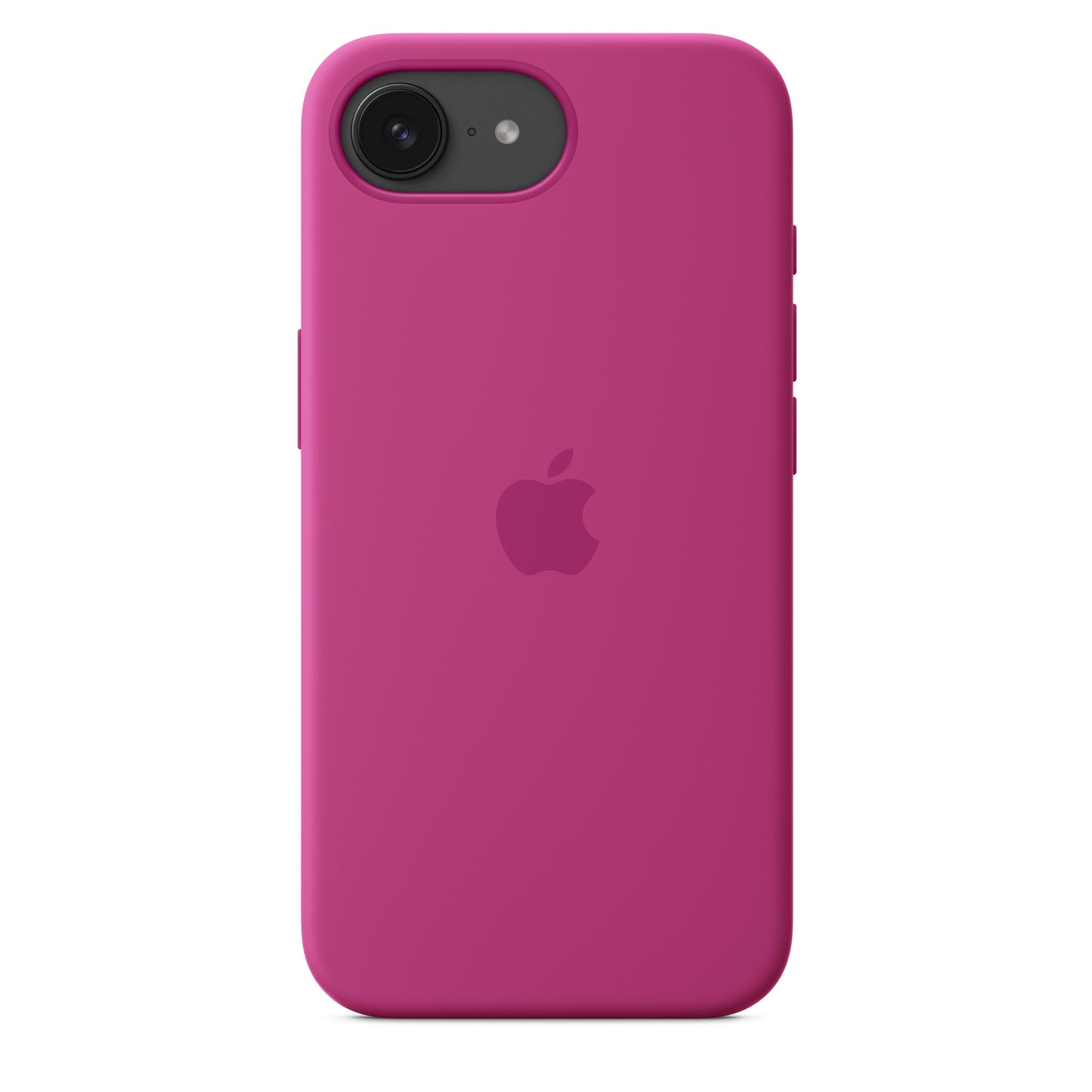 เคสซิลิโคนสำหรับ iPhone 16e - สีม่วงฟิวเซีย