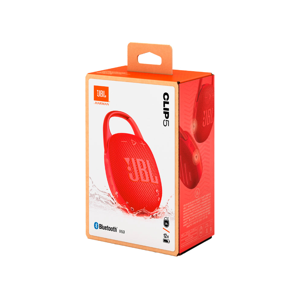 JBL Clip 5 Bluetooth Speaker Red