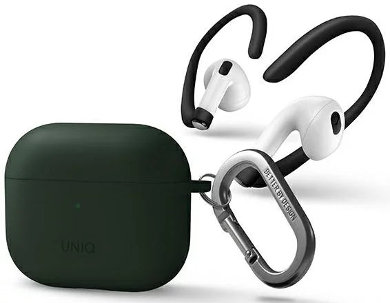 เคส Uniq AirPods 3 Nexo Active Hybrid with Sports Ear Hooks Pine Green