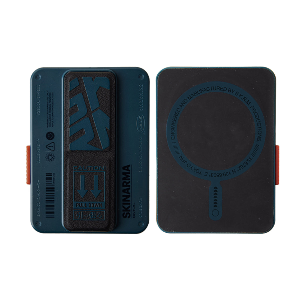 Skinarma Magnetic Card Holder with Grip-Stand Spunk Blue